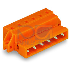 1-conductor male connector, CAGE CLAMP&reg;, 2.5 mm&sup2;, orange