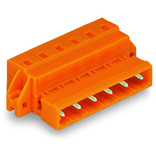 1-conductor male connector, CAGE CLAMP&reg;, 2.5 mm&sup2;, orange