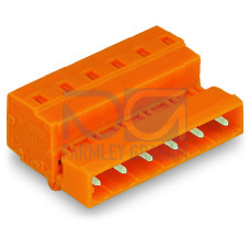 1-conductor male connector, CAGE CLAMP&reg;, 2.5 mm&sup2;, orange