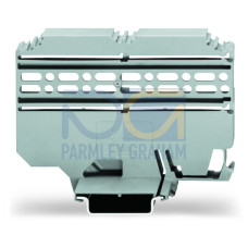 Multi mounting adapter, for female and male connectors, 25 mm wide, gray