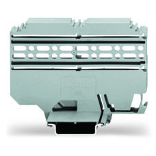 Multi mounting adapter, for female and male connectors, 25 mm wide, gray