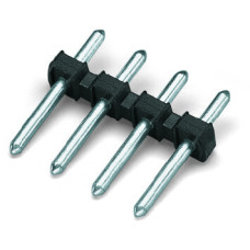 THT male header, Pin spacing 3.5 mm, 10-pole, black