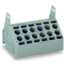 2-conductor female connector, 1.5 mm&sup2;, Pin spacing 5 mm, gray