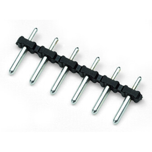 THT pin strip, straight, Pin spacing 5 mm, black