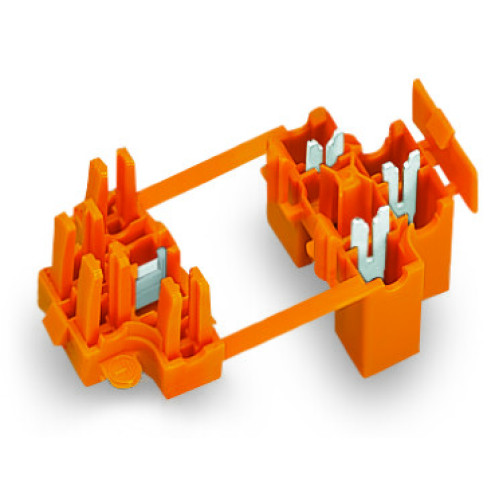 Socket, automatic L-disconnection, 3-pole, orange