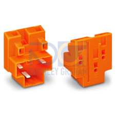 Male connector, 3-pole, orange