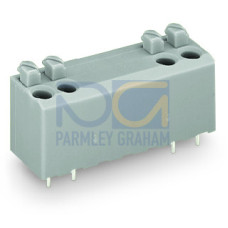 PCB terminal block, push-button, 1.5 mm&sup2;, gray