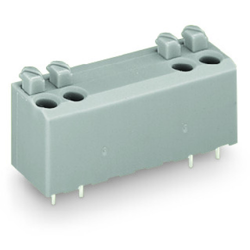 PCB terminal block, push-button, 1.5 mm&sup2;, gray