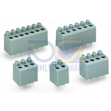 PCB terminal block, push-button, 1.5 mm&sup2;, gray