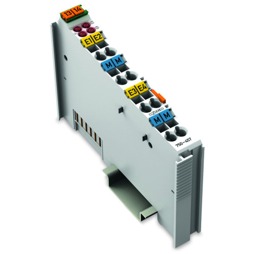 4-channel analog input, &plusmn;10 VDC, Single-ended, light gray