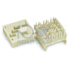 Conductor support, cover, without ground contact, 5-pole, white