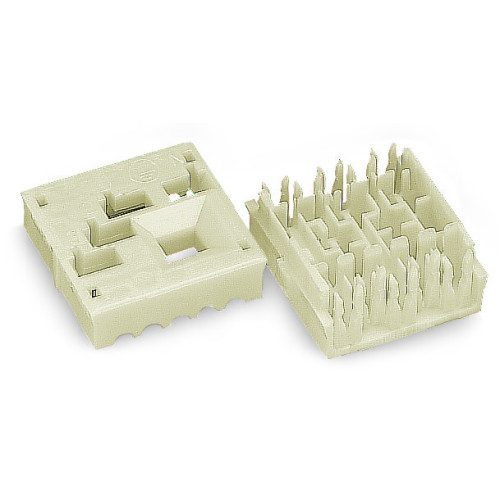 Conductor support, base, without ground contact, 5-pole, white