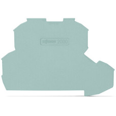 End plate, 0.7 mm thick, gray