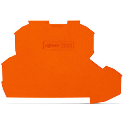 End plate, 0.7 mm thick, orange