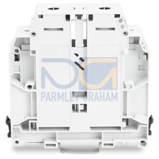 Screw-type through terminal block, light gray