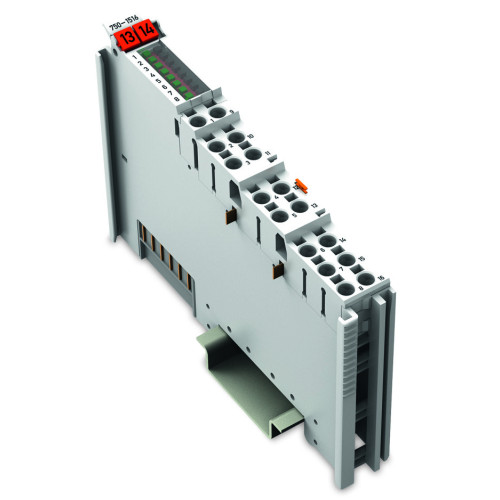 8-channel digital output, 24 VDC, 0.5 A, Low-side switching, 2-conductor connection