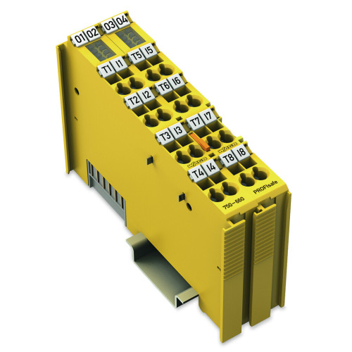 Fail-safe 8-channel digital input, 24 VDC, PROFIsafe, yellow