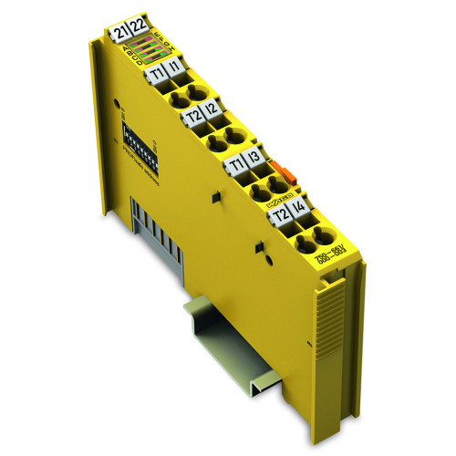 Fail-safe 4-channel digital input, 24 VDC, PROFIsafe V2.0 iPar, yellow