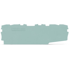 End and intermediate plate, 0.7 mm thick, gray