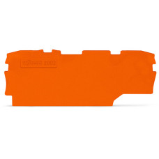 End and intermediate plate, 1 mm thick, orange