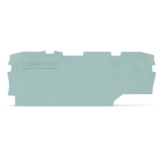 End and intermediate plate, 1 mm thick, gray