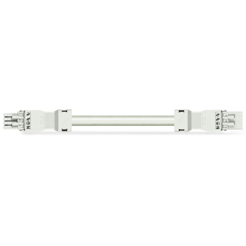 pre-assembled interconnecting cable, Eca, Socket/plug, white