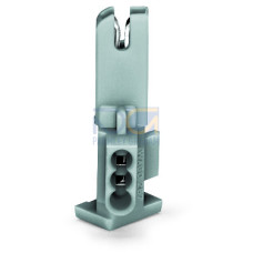 Socket module, without ground contact, 1-pole, gray