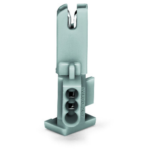 Socket module, without ground contact, 1-pole, gray