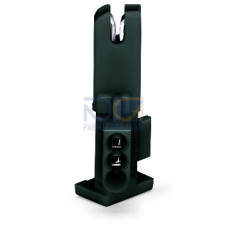 Socket module, without ground contact, 1-pole, black