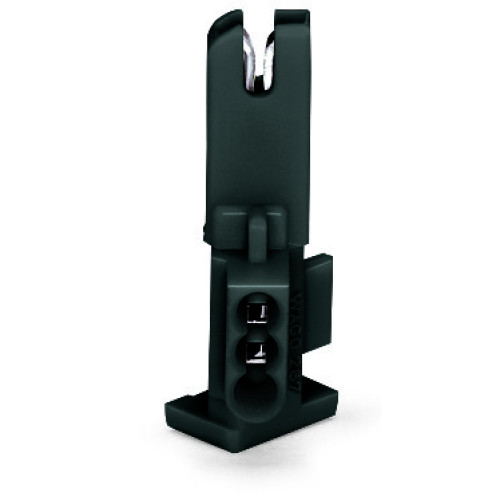 Socket module, without ground contact, 1-pole, black