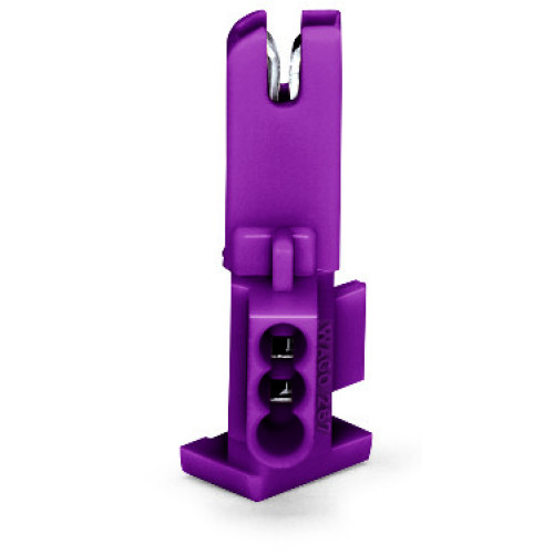 Socket module, without ground contact, 1-pole, violet