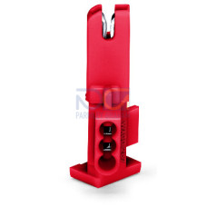 Socket module, without ground contact, 1-pole, red