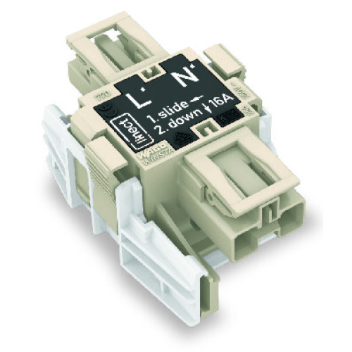 Linect&reg; T-connector, 2-pole, Cod. L, white