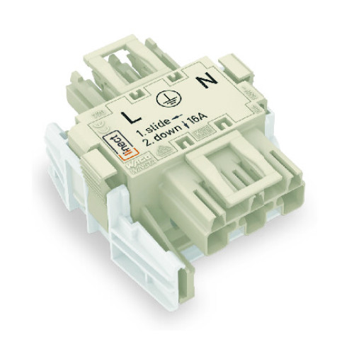 Linect&reg; T-connector, 3-pole, Cod. A, white