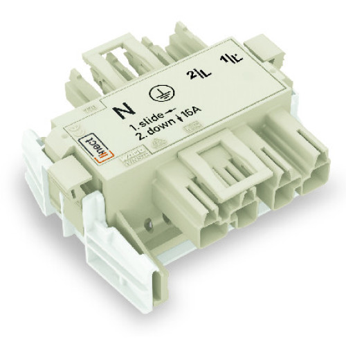 Linect&reg; T-connector, 4-pole, Cod. A, white