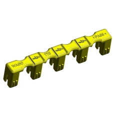 Lockout cap, for plugs, 5-pole, separable, yellow
