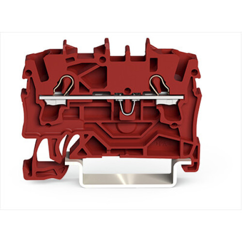 2-conductor through terminal block, 2.5 mm&sup2;, suitable for Ex e II applications, red