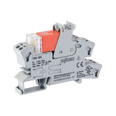 Relay module, Nominal input voltage: 24 VDC, 1 changeover contact, gray