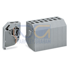 Transformer terminal block, 7-pole, CAGE CLAMP&reg; connection for conductors, gray