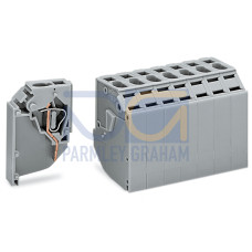 Transformer terminal block, 7-pole, CAGE CLAMP&reg; connection for conductors, gray
