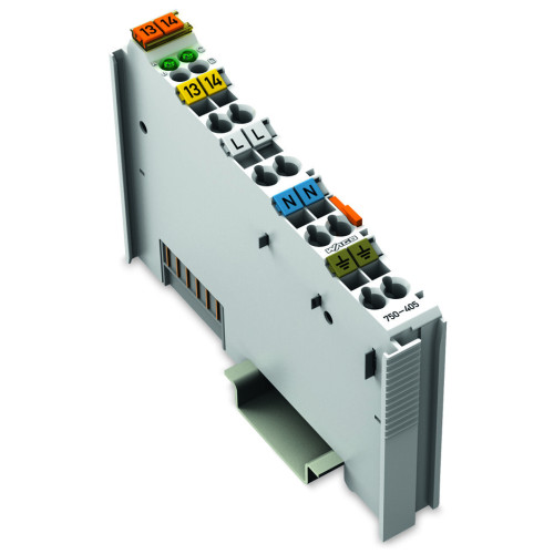 2-channel digital input, 230 VAC, light gray