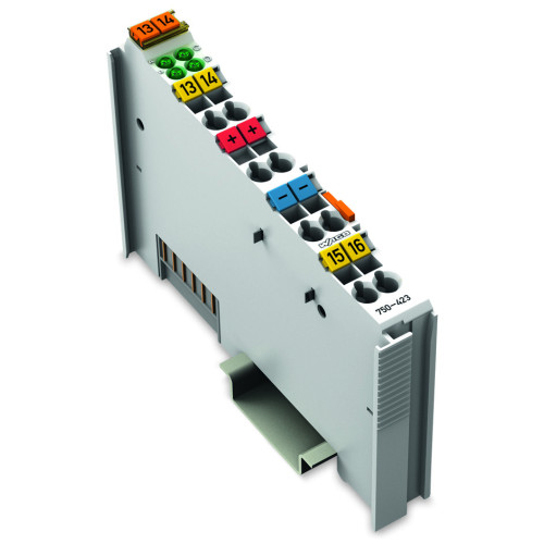 4-channel digital input, 24 V AC/DC, 50 ms, light gray
