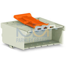 1-conductor male connector, Push-in CAGE CLAMP&reg;, 2.5 mm&sup2;, light gray