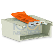 1-conductor male connector, Push-in CAGE CLAMP&reg;, 2.5 mm&sup2;, light gray