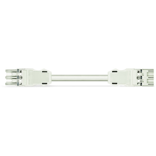 pre-assembled interconnecting cable, B2ca, Socket/plug, white