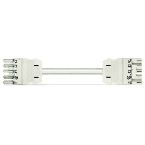 pre-assembled interconnecting cable, Eca, Socket/plug, white