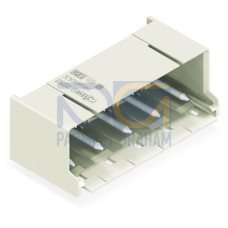 THT male header, 1.4 mm &Oslash; solder pin, angled, light gray