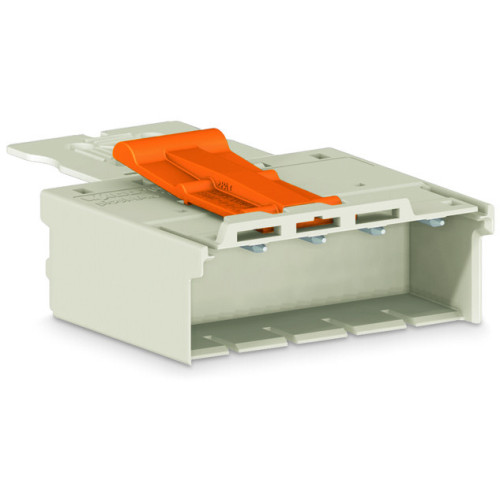 1-conductor male connector, Push-in CAGE CLAMP&reg;, 2.5 mm&sup2;, light gray