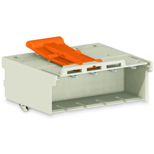 1-conductor male connector, Push-in CAGE CLAMP&reg;, 2.5 mm&sup2;, light gray