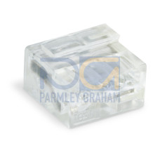 Micro Push Wire Connector, 4-Conductor Terminal Block Transparent